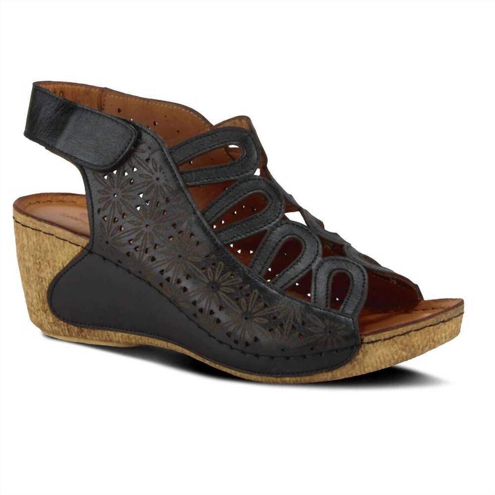 NEW SPRING STEP SHOES women's inocencia wedge in black